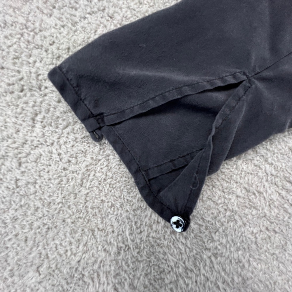 Everlane 100%‎ Silk Dress Womens XS Black Sandwashed Keyhole Back Minimalist - Picture 4 of 11